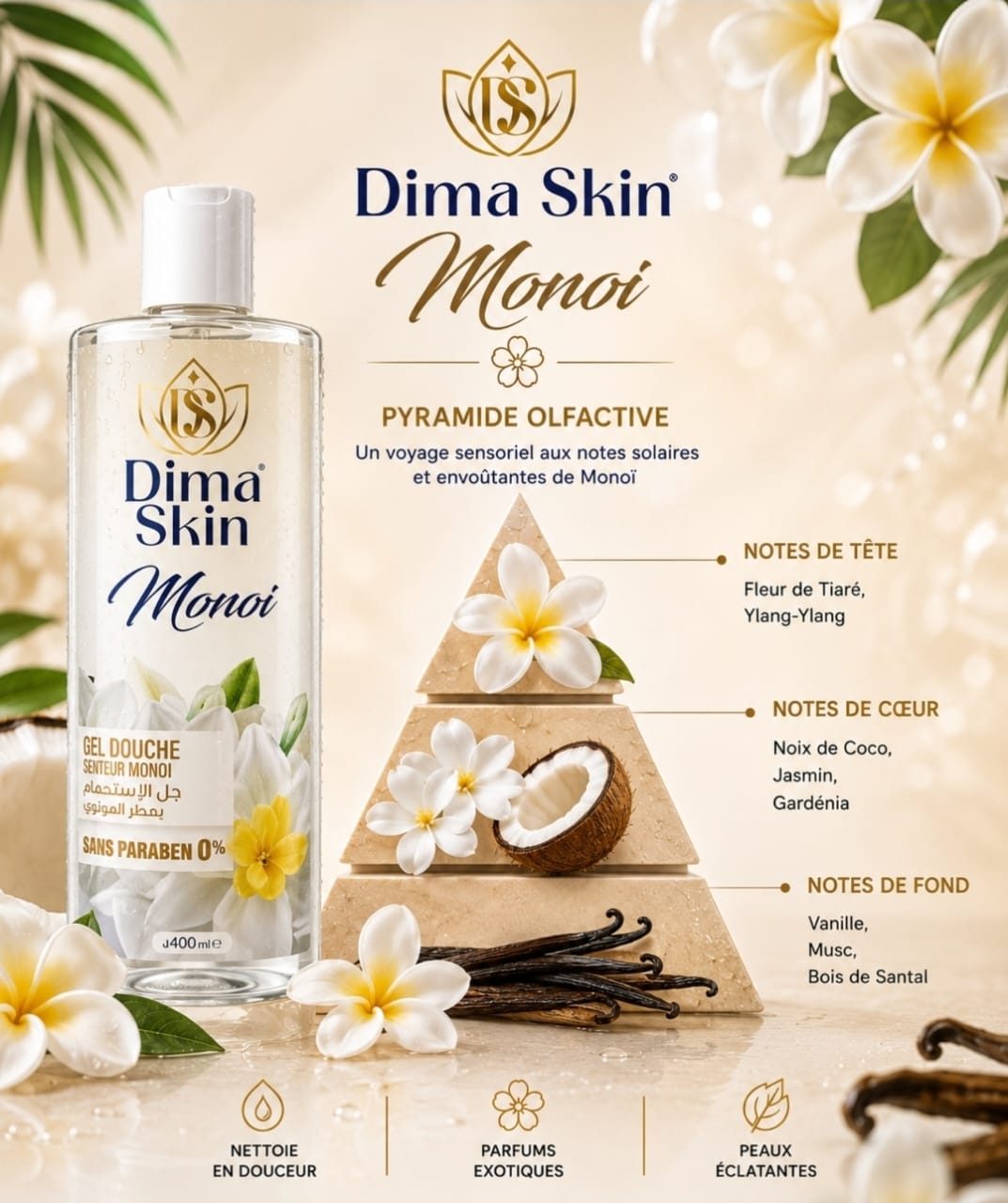 Gel Douche Monoï 450 ML