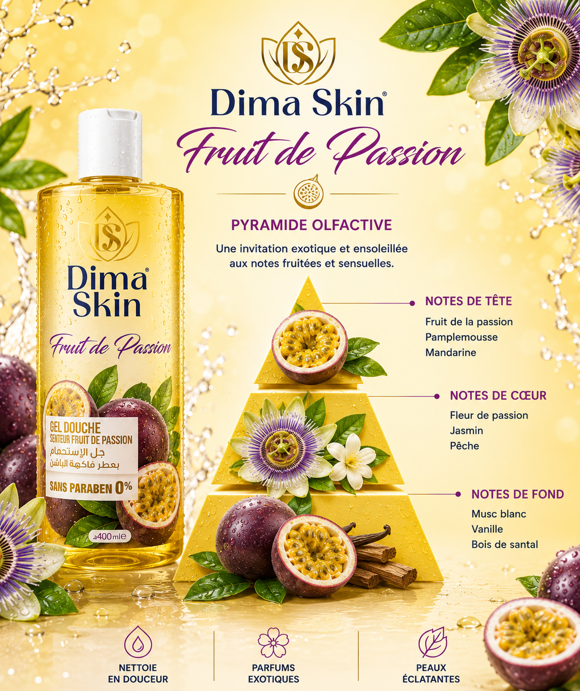 Gel Douche Fruit de la Passion 450 ML